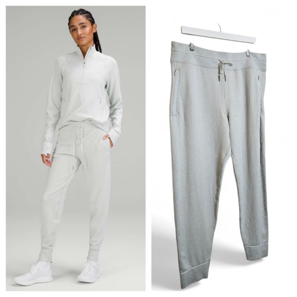 Lululemon Engineered Warmth Relaxed Fit Jogger – Vapor/White Women’s Size 14